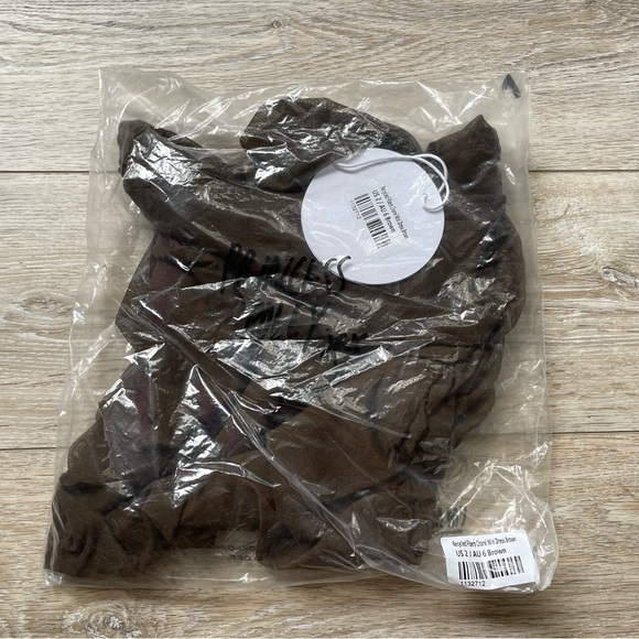 Princess Polly NWT Recycled Fibers Charvi Mesh Cap Sleeve Mini Dress Brown 2, 4 - Picture 3 of 7